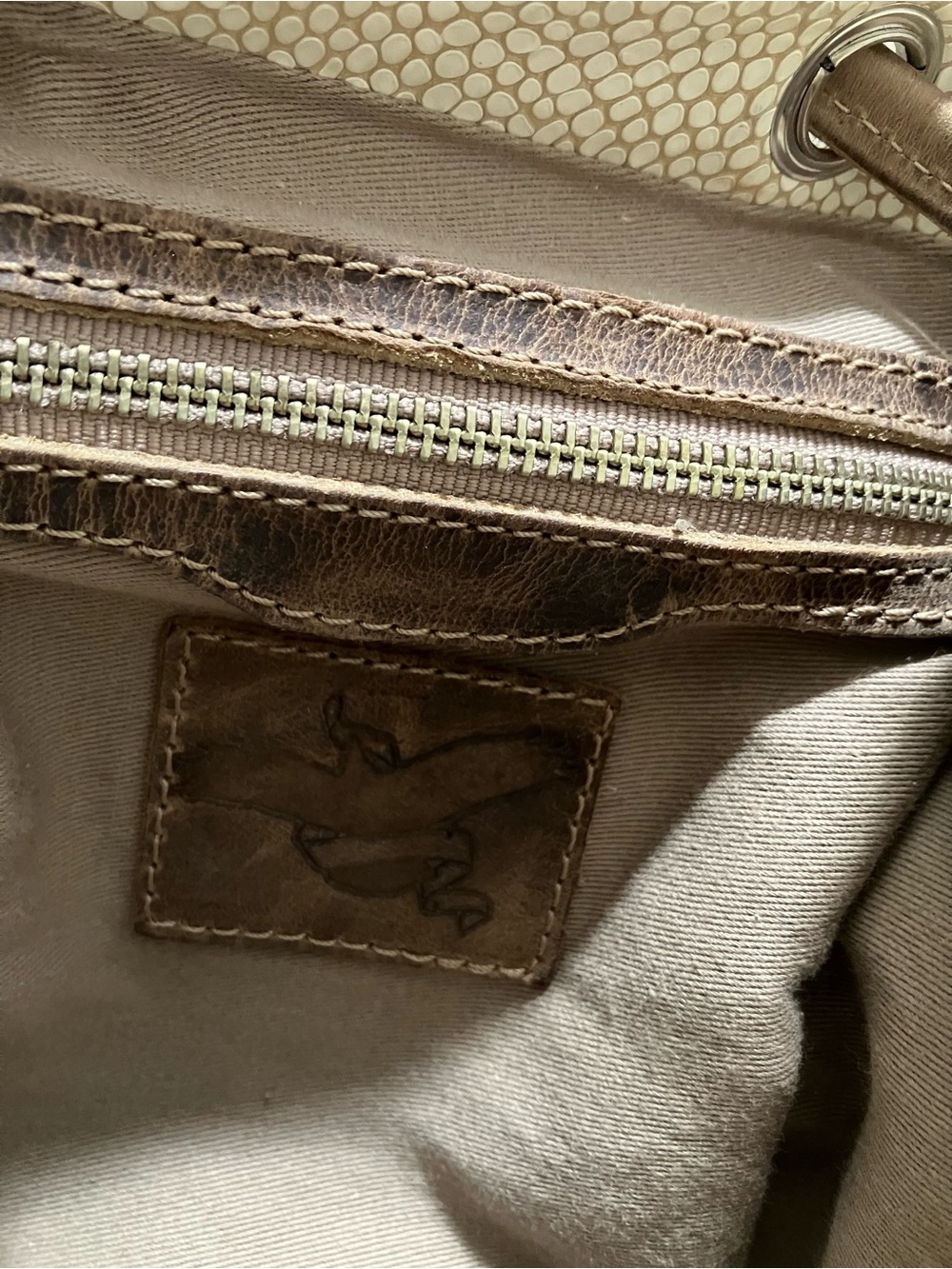 Freebird by Steven Brett Mini Backpack Leather Cream Snake Print - Picture 13 of 16